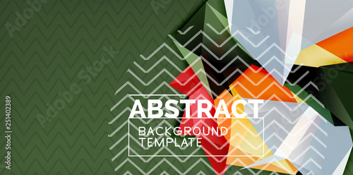 Triangular low poly background design