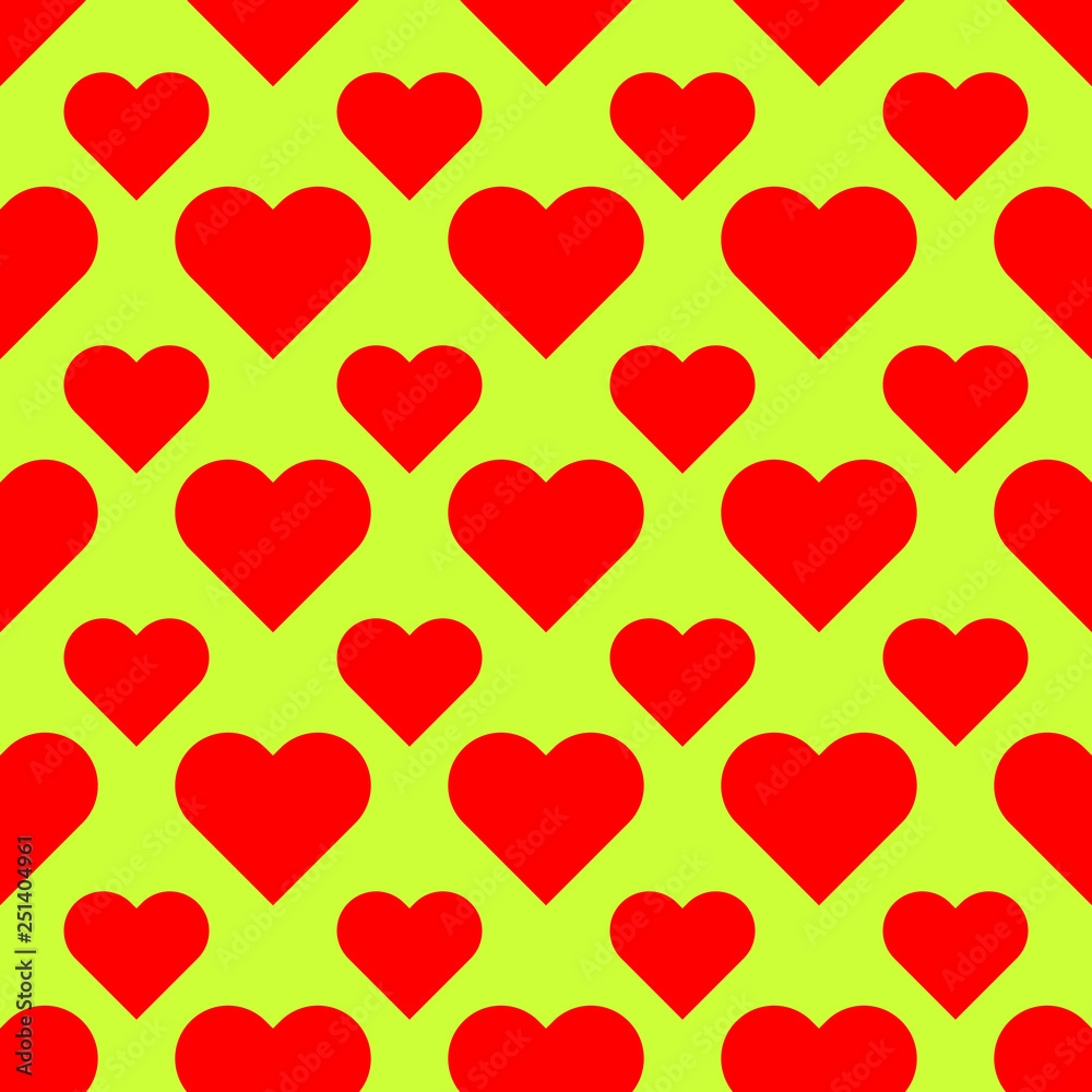 Seamless pattern on the yellow background