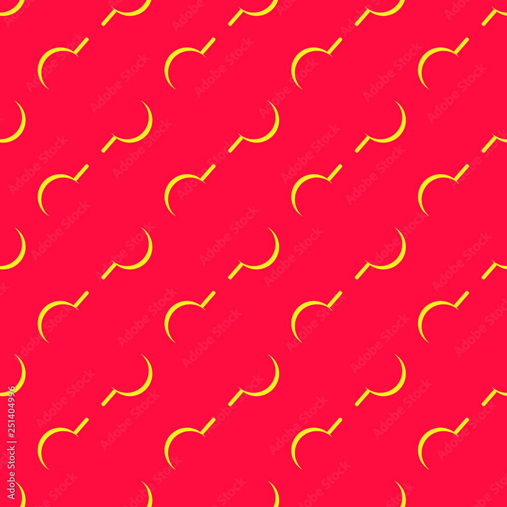 Seamless pattern on the red background