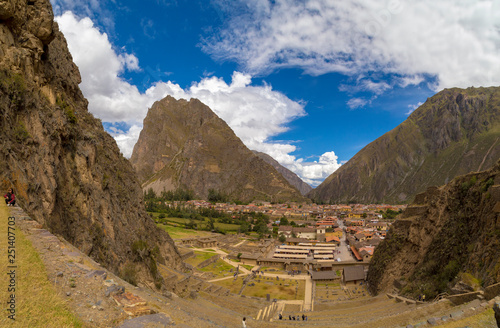 Ollantaytambo Inca ruins and Terraces - Ollantaytambo, Sacred Valley, Peru