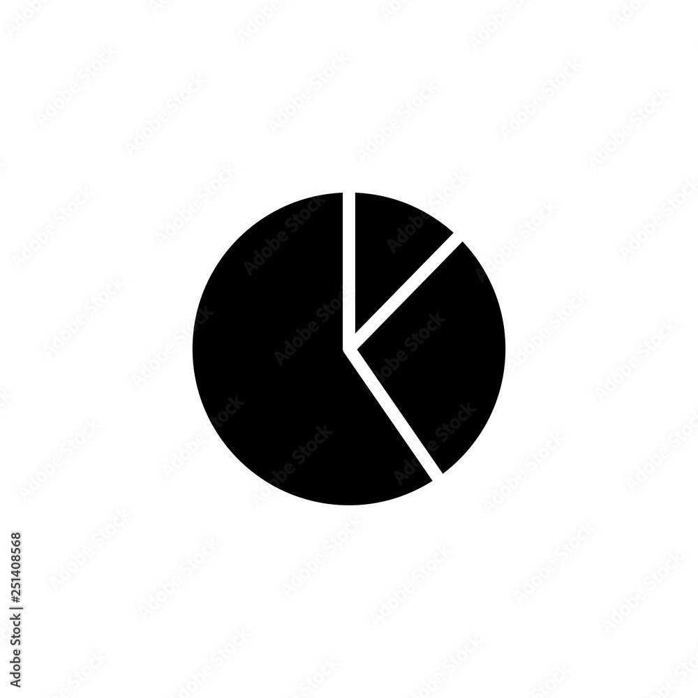 pie chart glyph vector icon pie chart glyph vector icon