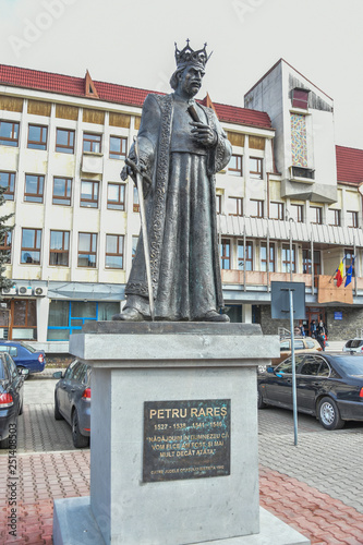  The first statue of Petru Rares   in Bistrita  ROMANIA 2019