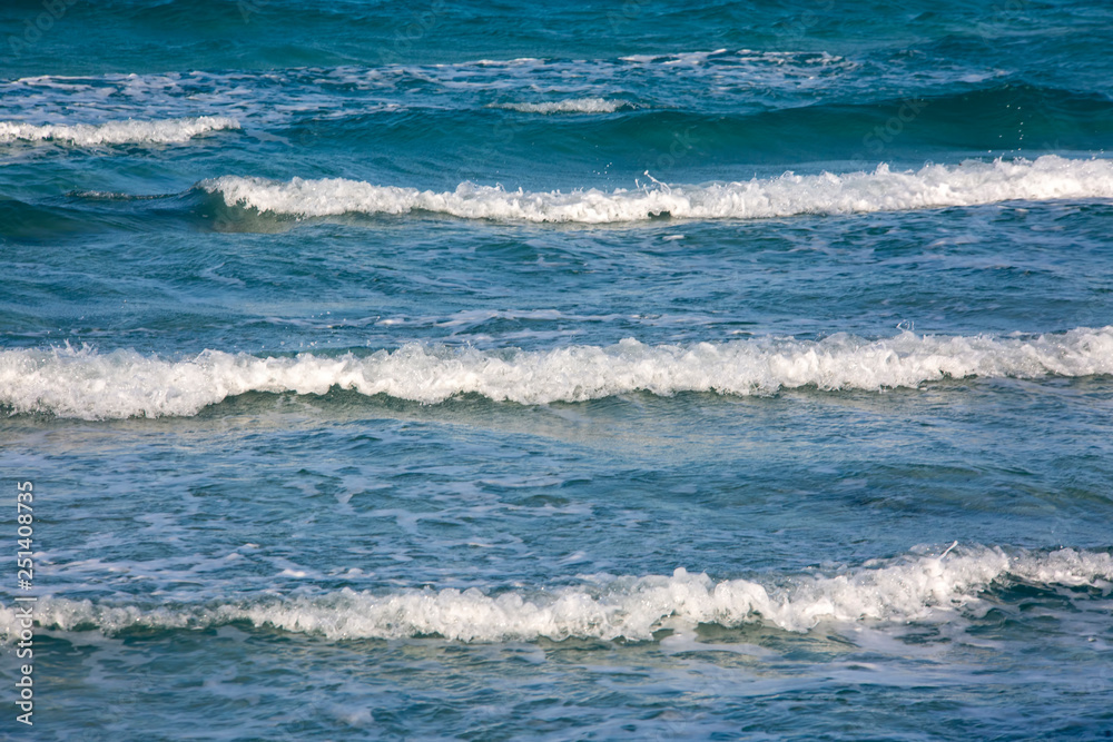 Blue wavy sea. Natural photo. Cesme / Izmir / Turkey Blue wavy sea. Natural photo. Cesme / Izmir / Turkey