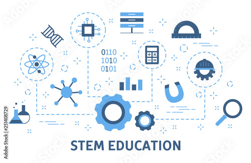 STEM concept. Science, technology, engineering and mathematics