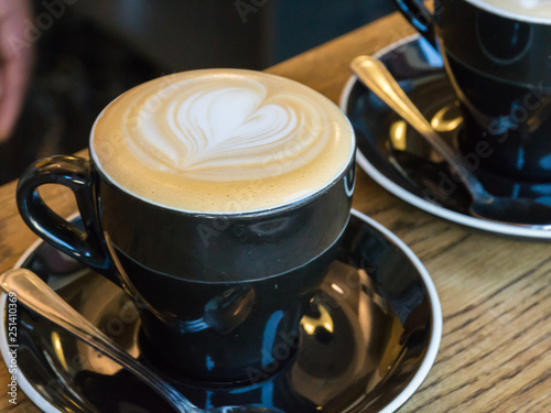 cappuccino flat white latte art