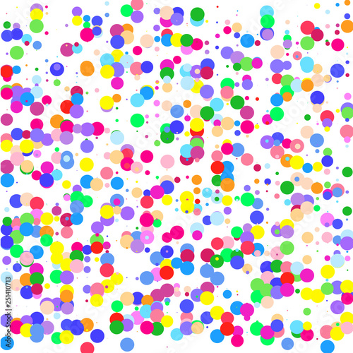 Сomposition from multicolored points on white background 
