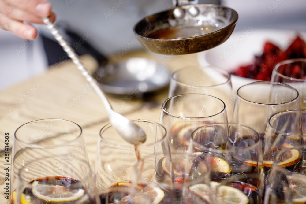 cooking berry in the pan