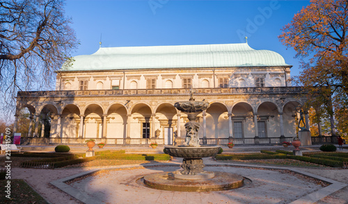 PRAGUE, CZECH REPUBLIC - OCTOBER 16, 2018: The renessance palace Letohrádek královny Anny (or Belveder) near the Castle photo