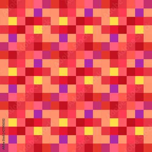 Seamless pattern background from a variety of multicolored squares.