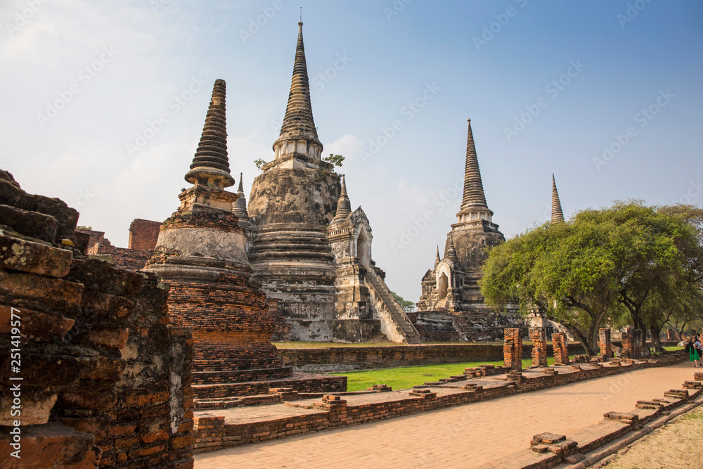 Tempelanlage  Wat Phra Sri Sanphet in Ayutthaya
