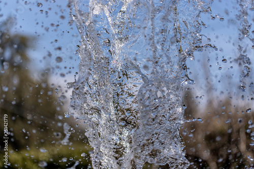 water splash on blurred background © Master Of Footage