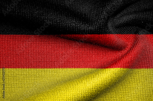 German flag. Illustration on the jumper. Large format.