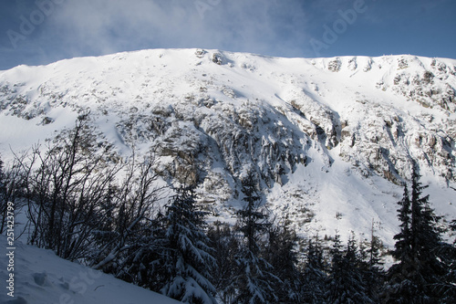 Zima w górach. Karkonosze, Polska Europa