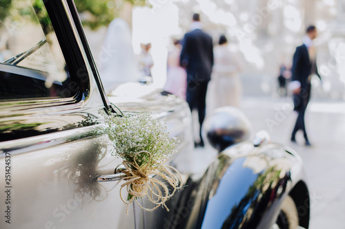 wedding car just married