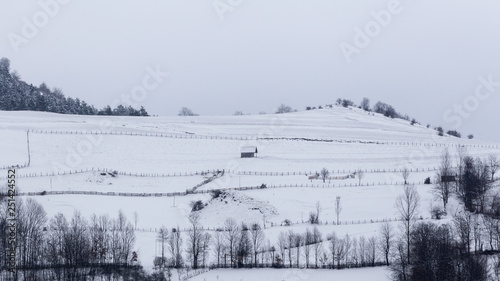 Small villages isolated during winter time in Romania © Andrei