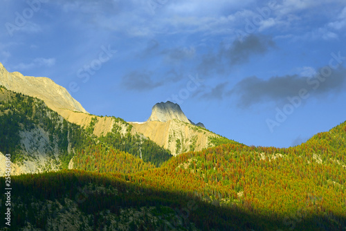 Rockies, Colin Range, Jasper National Park, Alberta, Canada. Jasper National Park is a UNESCO World Heritage Site photo