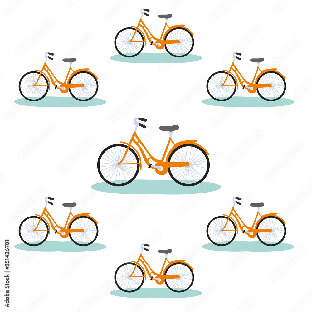 bicicleta. Vector bicicleta. Vector