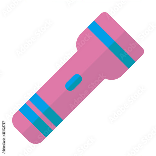 FLASHLIGHT icon flat style pink light green for all project