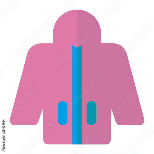 JACKET icon flat style pink light green for all project