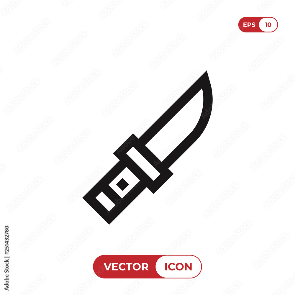 Knife icon vector Knife icon vector