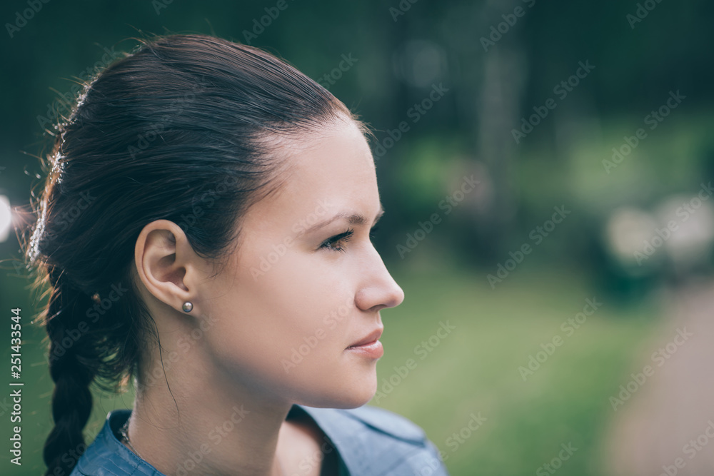 close up. portrait of a beautiful young woman. close up. portrait of a beautiful young woman.