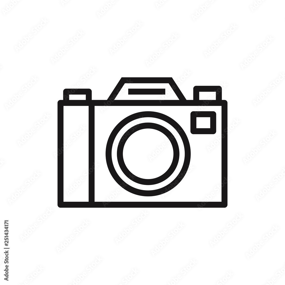 Photo camera icon vector