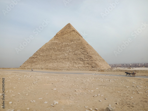 A view of the the Great Pyramid at Giza  Egypt