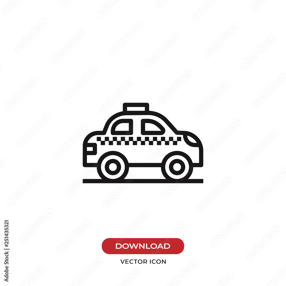 Taxi icon vector