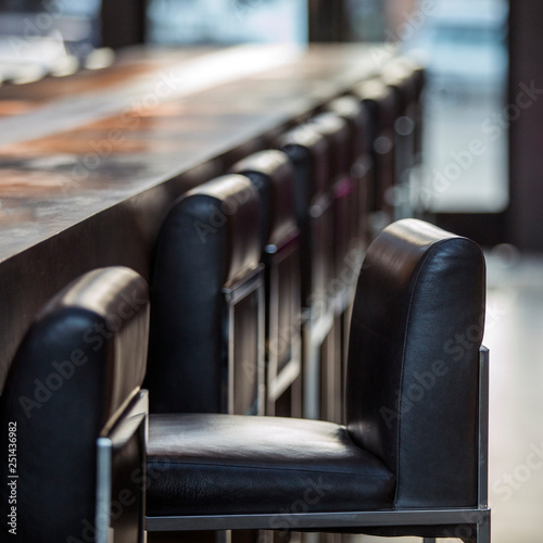 Bar stool at cafe