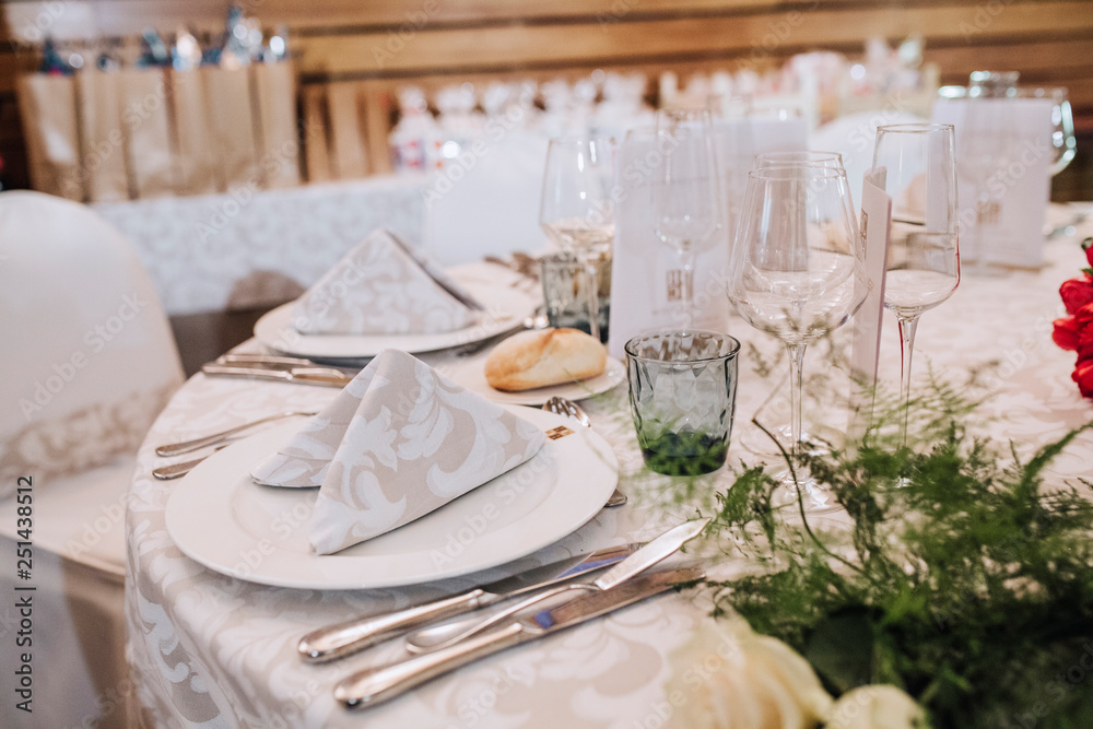 Fototapeta premium wedding decoration table