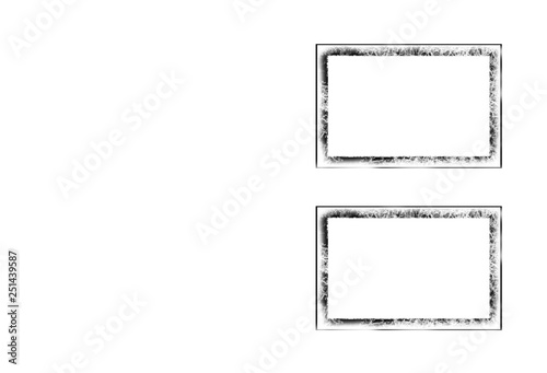 set of vintage frames.frame isolated on white background
