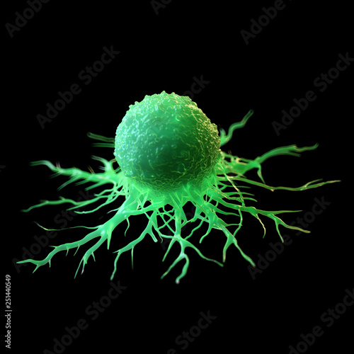 3d rendered illustration of a cancer cell