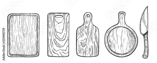 wooden cutting and serving boards