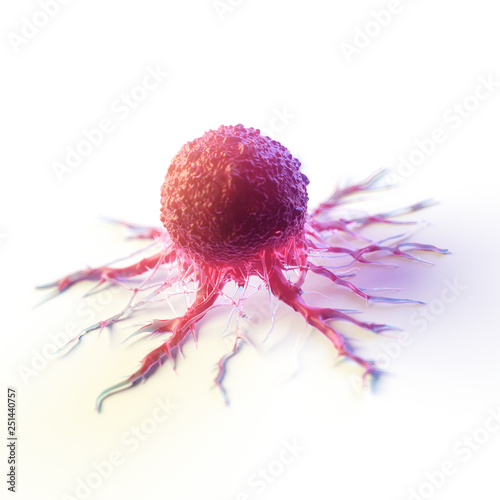 3d rendered illustration of a cancer cell photo