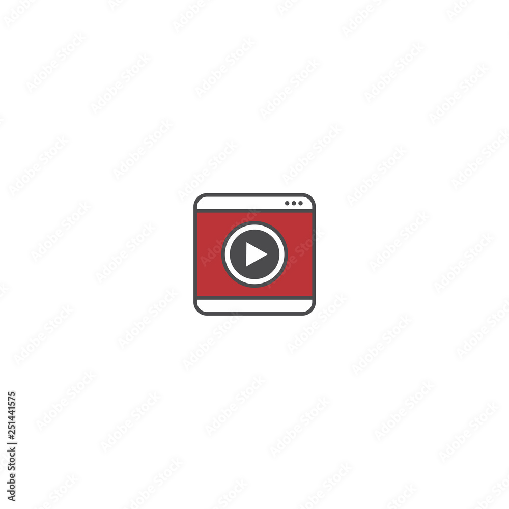 play button multimedia video audio