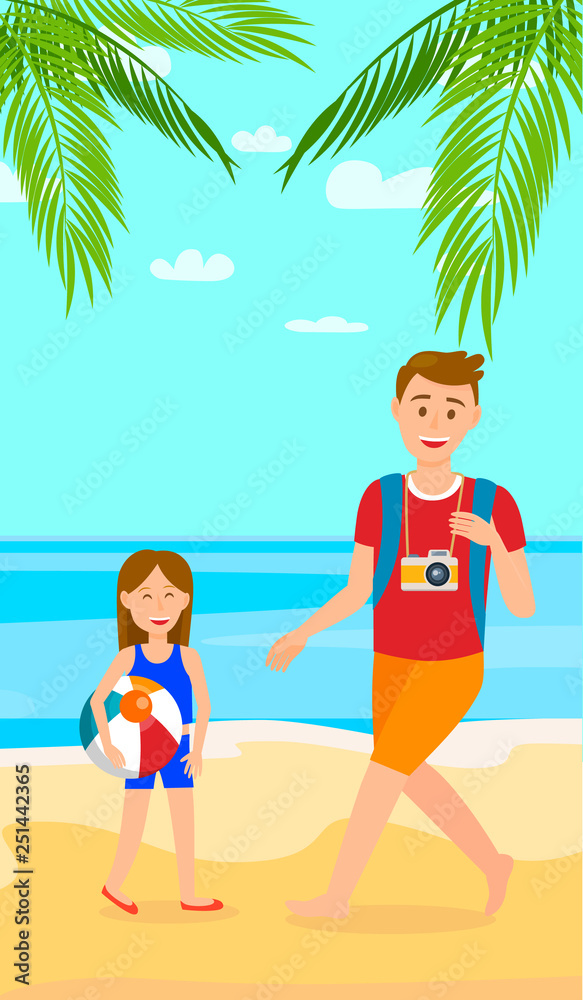 Summer Vacation on Sea Resort Vertical Flat Flyer