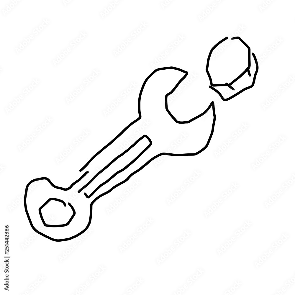 レンチ スパナ 工具 ボルトのイラスト Stock Illustration Adobe Stock レンチ スパナ 工具 ボルトのイラスト Stock Illustration Adobe Stock