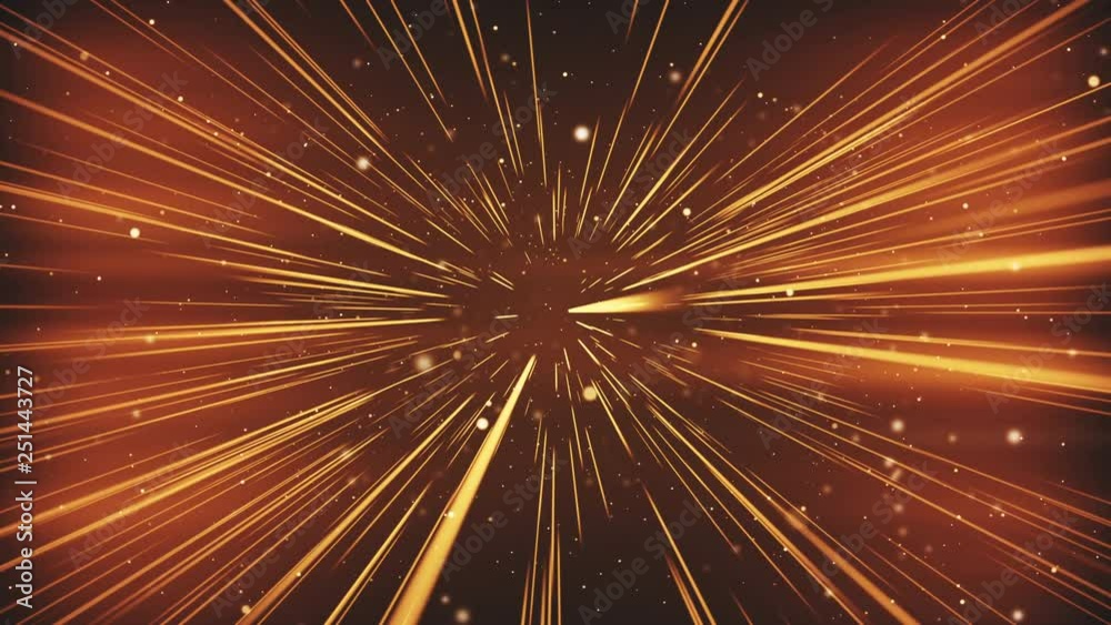 Colorful Space Travel Through Stars Trails