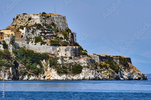Venetian citadel Palaio Frourio in city of Corfu, Greece. photo