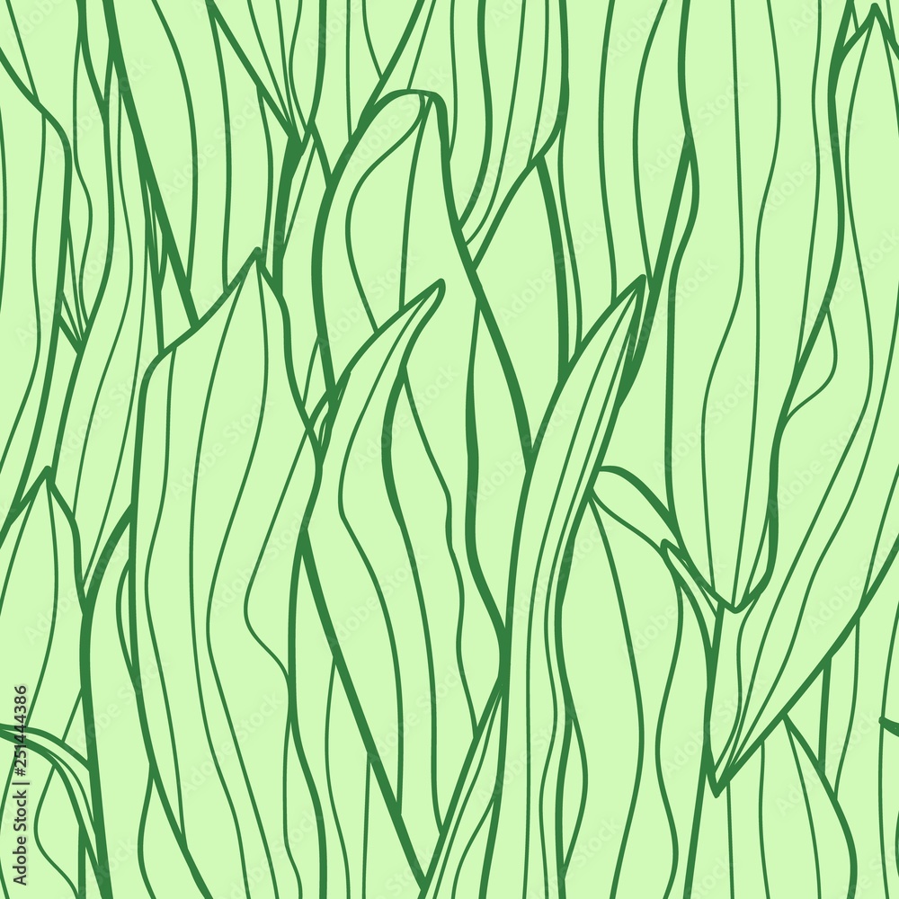 Vector seamless pattern of hand drawn leaves Vector seamless pattern of hand drawn leaves