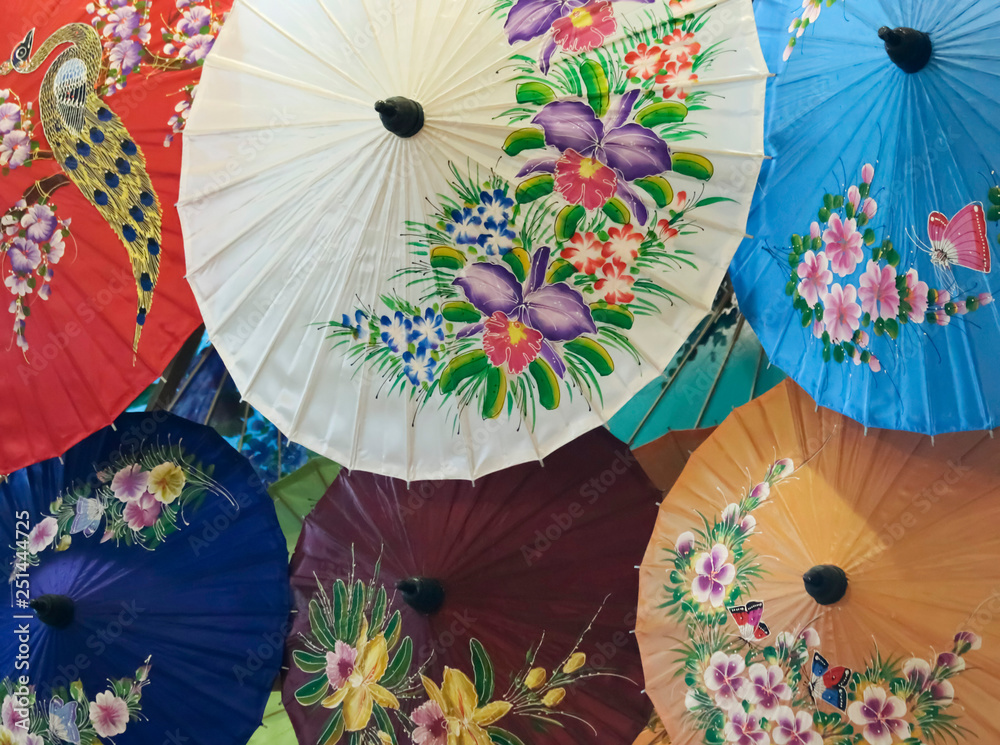 A Paper Umbrella Display, Chiang Mai, Thailand