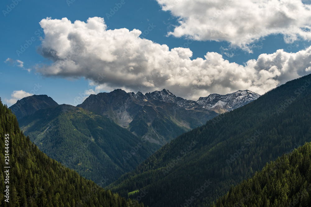 Typical mountain landscape on the Italian dolomites Typical mountain landscape on the Italian dolomites