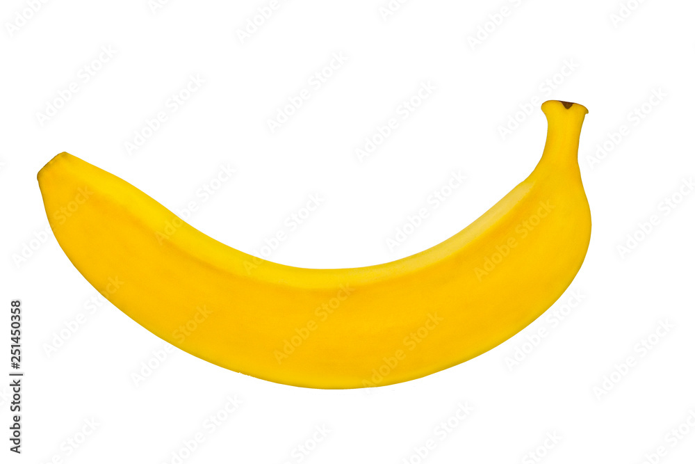 banana on white background