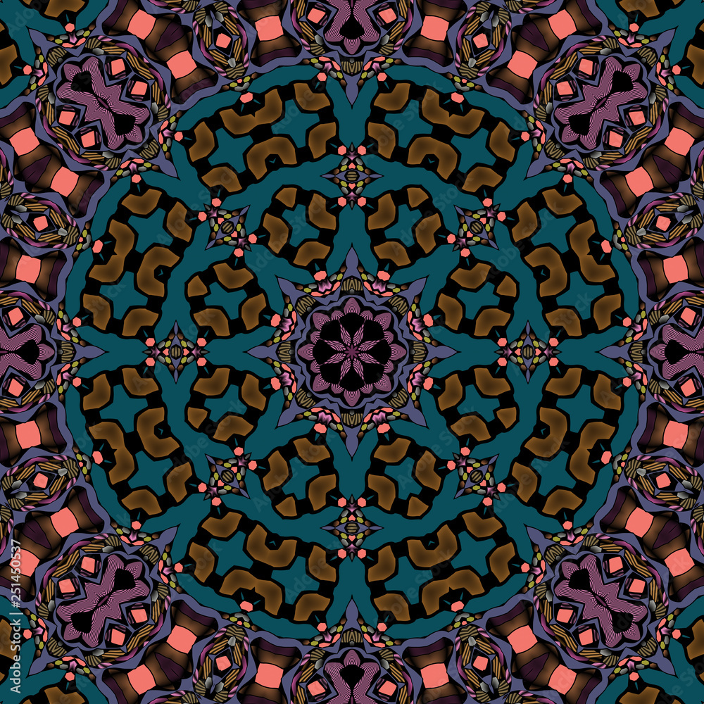 abstrakt polygonal mandala design