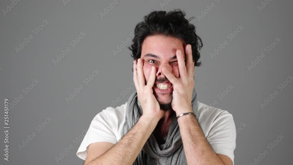 Young Man Reacting to Toothache Young Man Reacting to Toothache