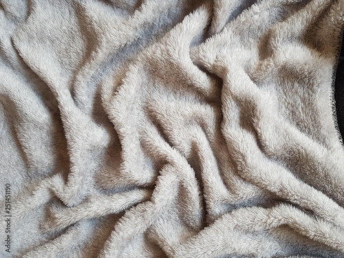 Grey soft blanket texture background