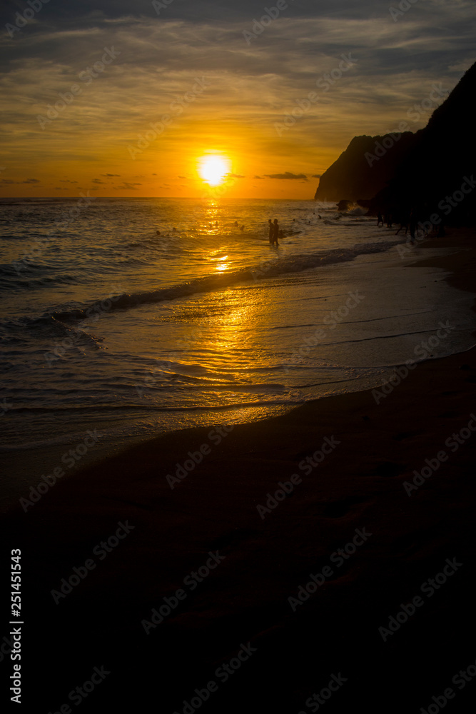 amazing sunset beach view theme