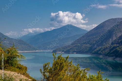 Aerial view of Zhinvali Reservoir