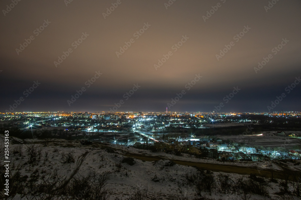 Panorama of the night city Panorama of the night city