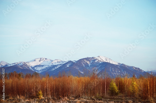 Sayan Mountains in Siberia